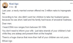 Married Woman Offered Me Three Million To Impregnate Her