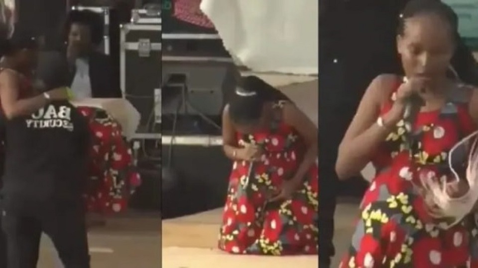 Heavily Pregnant Ugandan Singer Goes Into Labour While Performing On Stage