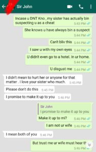 Lady:I Caught My Sister's Husband Cheating & Flirting With Me - See Whatsapp Chat