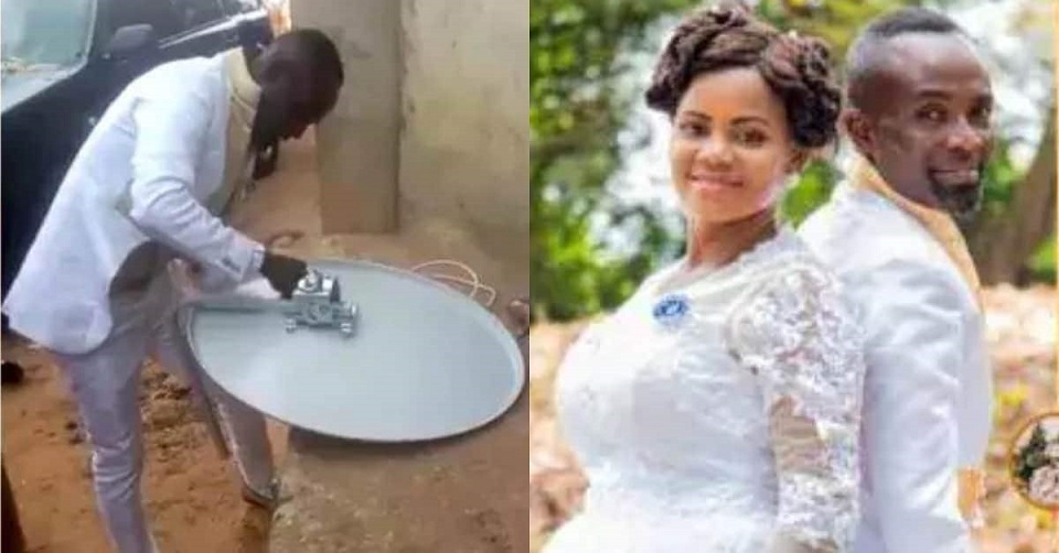 Groom Keeps Bride Waiting In Church And Goes To Fix Dstv For Customer