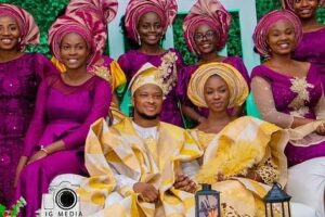 Mike Bamiloye’s Daughter, Darasimi Holds Traditional Wedding With Fiance, Lawrence