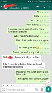 The Chat That Ended A 3-Year-Old Relationship (Photos)