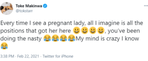 Toke Makinwa reveals what she thinks of whenever she sees a pregnant woman