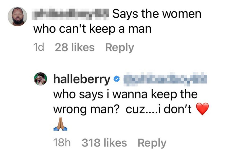 Halle Berry Responds to Trolls Who Say She 'Can’t' Keep a Man': 'Who Said I Wanted to Keep Them?'