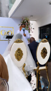 Fashion designer, Yomi Casual's sister in-law, Glory, weds her man Olumide Adewunmi (photos)