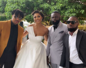 Fashion designer, Yomi Casual's sister in-law, Glory, weds her man Olumide Adewunmi (photos)