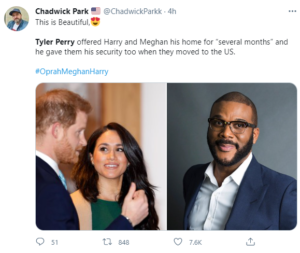 How Tyler Perry came to Meghan Markle and Prince Harry's rescue when the royal family cut them off financially