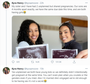 Lady reveals that she and her sister are pregnant and are both having girls on same due date