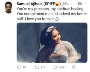 Samuel "Spiff" Ajibola narrates how he met his wife