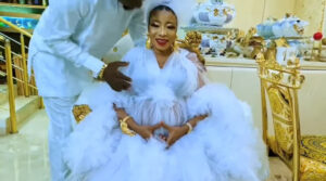 Lizzy Anjorin And Her Husband, Lateef Lawal Welcome First Child (Photos)