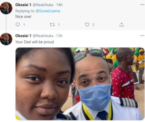 Nigerians sing praise of woman who is one of the first pilots to land a plane at the new Anambra Airport