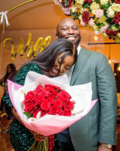 Actress Ini Dima-Okojie gets engaged to her fiance who she met via her Instastories (photos)