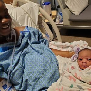 Journalist, Adeola Fayehun, and her husband welcome baby girl (photos)