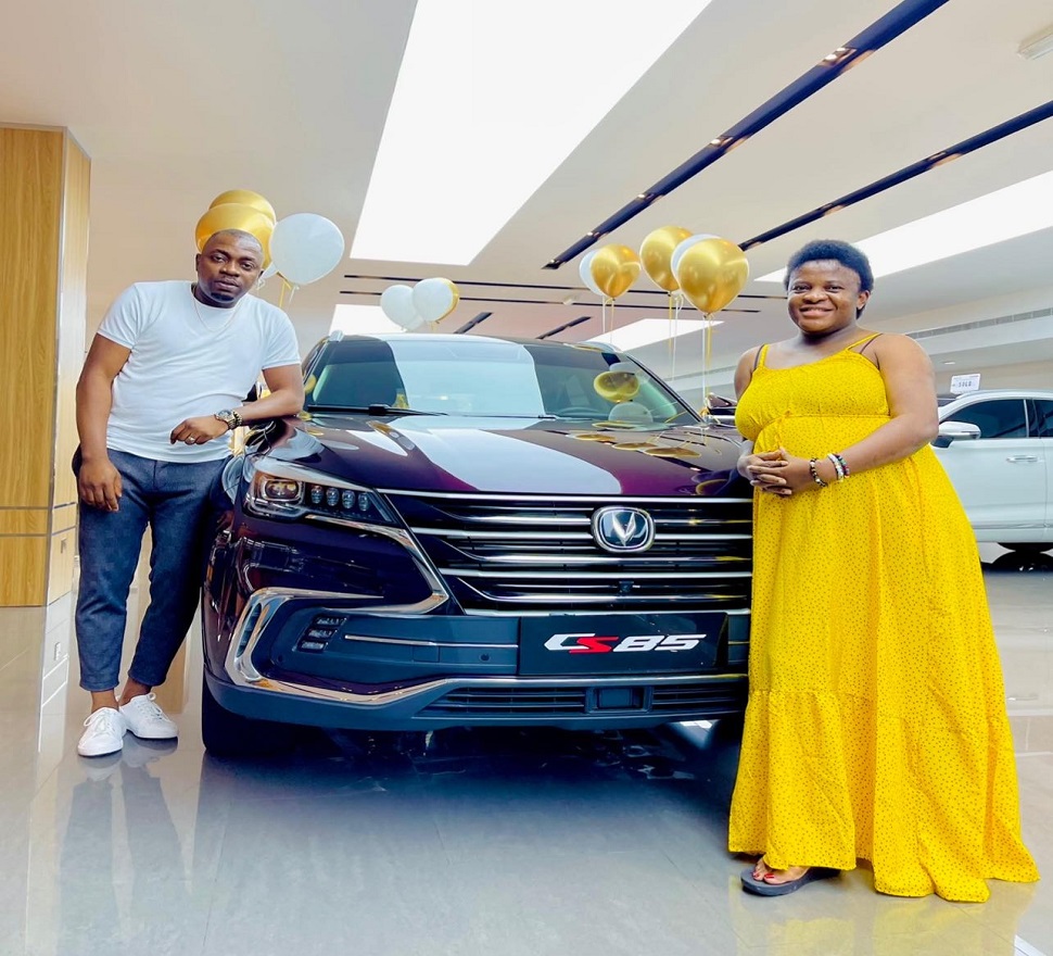 Therapist, Angela Nwosu, Receives A Brand New SUV From Her Husband As Push Present