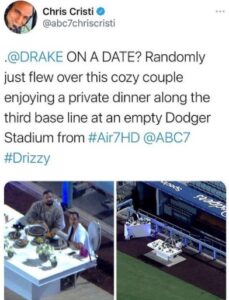 Twitter erupts as Drake rents out whole stadium for date with basketball player Amari Bailey’s mom, Johanna Leia (photos)