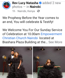 Flamboyant Kenyan pastor Lucy Natasha gets engaged to Indian prophet