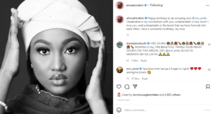 Unbreakable is the bond that we have formed with each other - Ahmed Indimi tells his wife, Zahra Buhari as she turns a year older