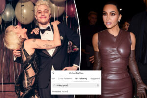 Kim Kardashian unfollows Miley Cyrus amid Pete Davidson drama