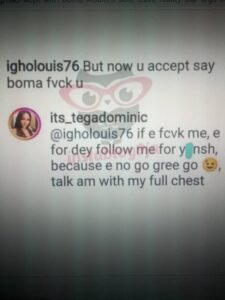 BBN Tega Finally Opens Up:“If I Had Slept With Boma, He Wouldn’t Be Able To Leave” – She Brags