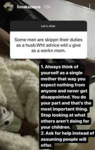 Motherhood is lonely. Always think of yourself as a single mom - Bashir El-Rufai's wife advises follower who asked why men are skipping their duties