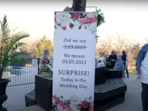 A couple went viral on TikTok for filming their surprise wedding like an episode of 'The Office'