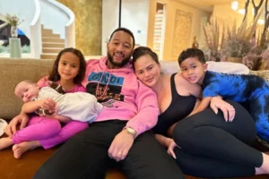 Chrissy Teigen Cuddles with John Legend and All 3 of Their Kids in Adorable Family Photo