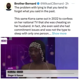 Korra Obidi Admitting To Cheating On Her Ex-husband (Video)